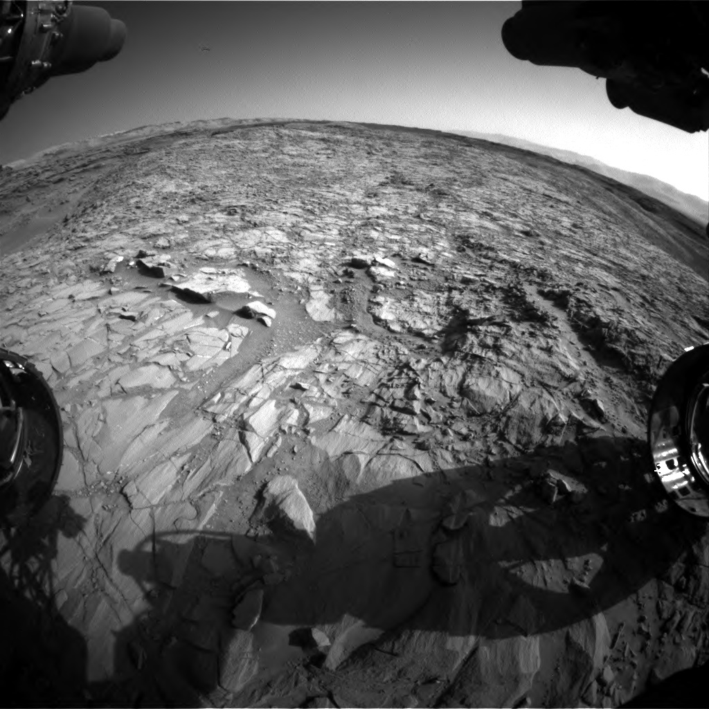 Nasa's Mars rover Curiosity acquired this image using its Front Hazard Avoidance Camera (Front Hazcam) on Sol 1153, at drive 1624, site number 50