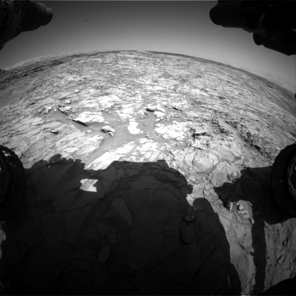 Nasa's Mars rover Curiosity acquired this image using its Front Hazard Avoidance Camera (Front Hazcam) on Sol 1155, at drive 1624, site number 50