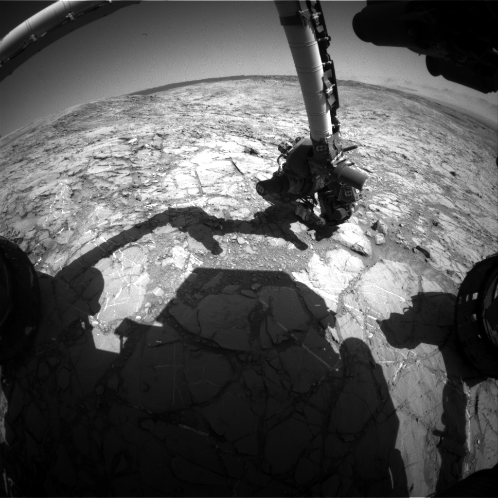 Nasa's Mars rover Curiosity acquired this image using its Front Hazard Avoidance Camera (Front Hazcam) on Sol 1158, at drive 1928, site number 50