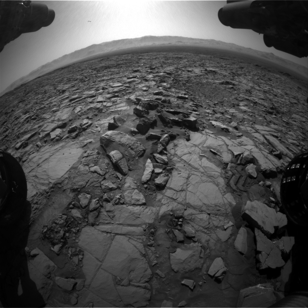 Nasa's Mars rover Curiosity acquired this image using its Front Hazard Avoidance Camera (Front Hazcam) on Sol 1162, at drive 3076, site number 50