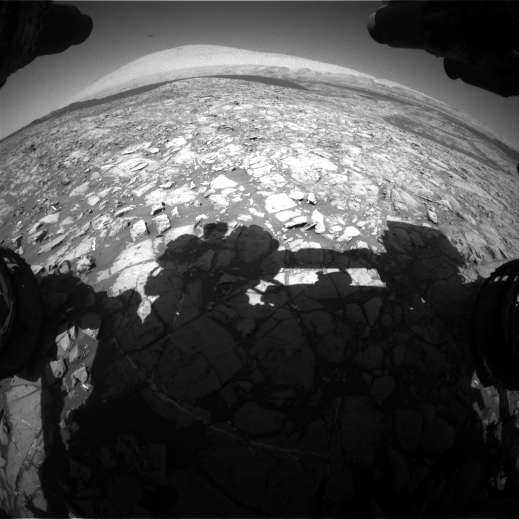 Nasa's Mars rover Curiosity acquired this image using its Front Hazard Avoidance Camera (Front Hazcam) on Sol 1172, at drive 592, site number 51