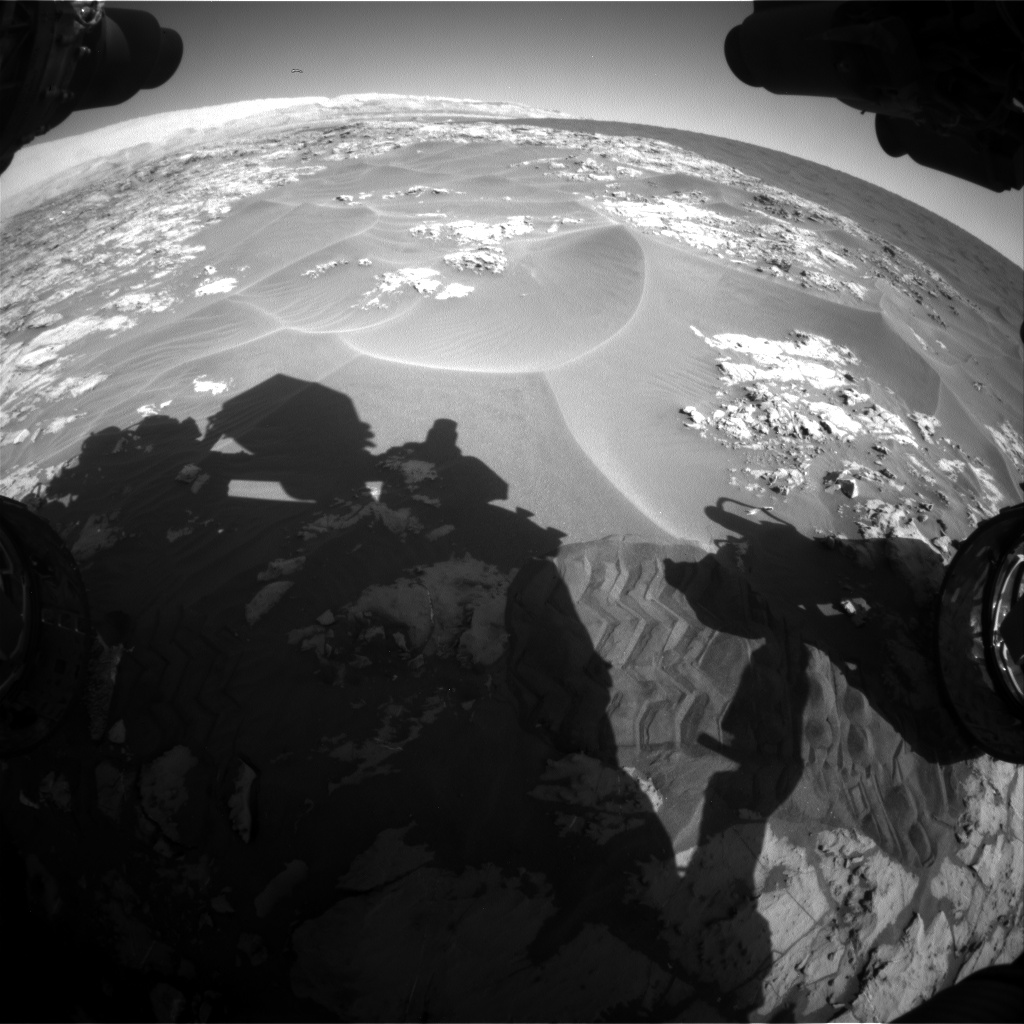 Nasa's Mars rover Curiosity acquired this image using its Front Hazard Avoidance Camera (Front Hazcam) on Sol 1174, at drive 1102, site number 51