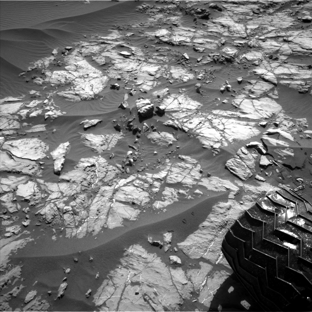 Nasa's Mars rover Curiosity acquired this image using its Left Navigation Camera on Sol 1174, at drive 1102, site number 51