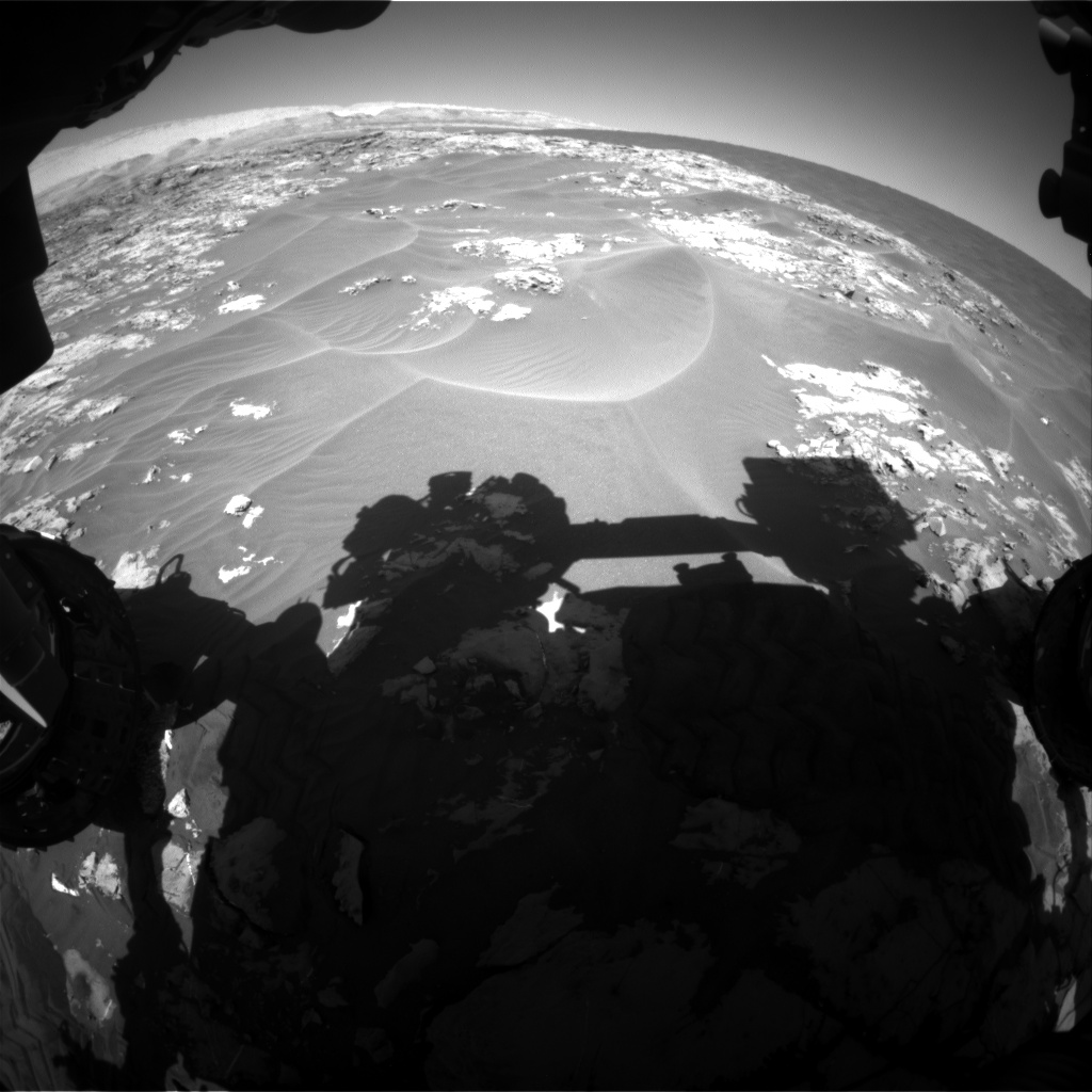 Nasa's Mars rover Curiosity acquired this image using its Front Hazard Avoidance Camera (Front Hazcam) on Sol 1175, at drive 1102, site number 51