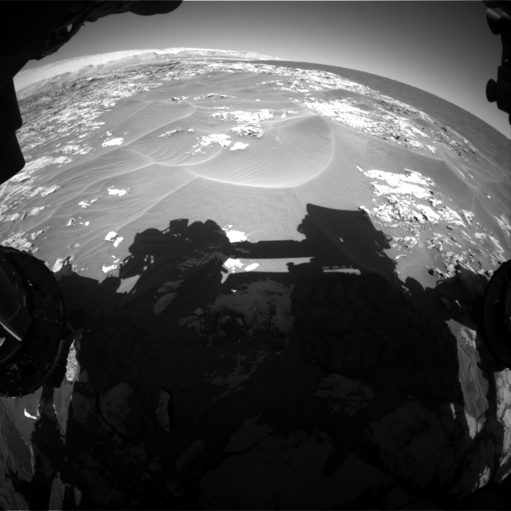 Nasa's Mars rover Curiosity acquired this image using its Front Hazard Avoidance Camera (Front Hazcam) on Sol 1179, at drive 1102, site number 51