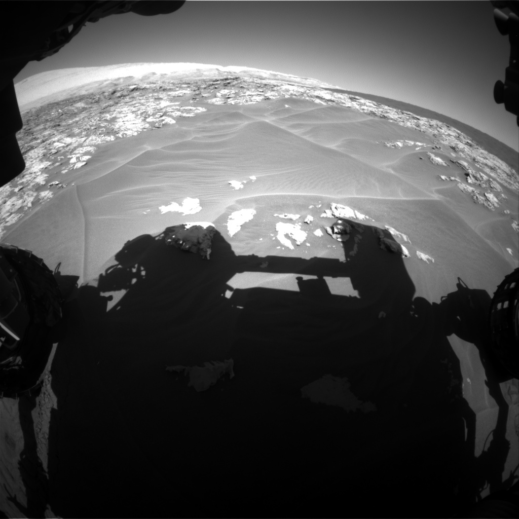 Nasa's Mars rover Curiosity acquired this image using its Front Hazard Avoidance Camera (Front Hazcam) on Sol 1181, at drive 1186, site number 51