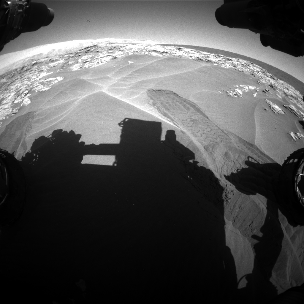 Nasa's Mars rover Curiosity acquired this image using its Front Hazard Avoidance Camera (Front Hazcam) on Sol 1181, at drive 1298, site number 51