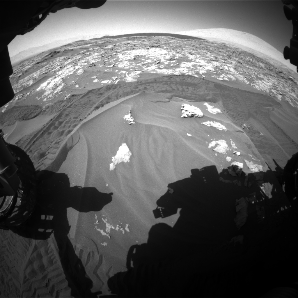 Nasa's Mars rover Curiosity acquired this image using its Front Hazard Avoidance Camera (Front Hazcam) on Sol 1183, at drive 1346, site number 51