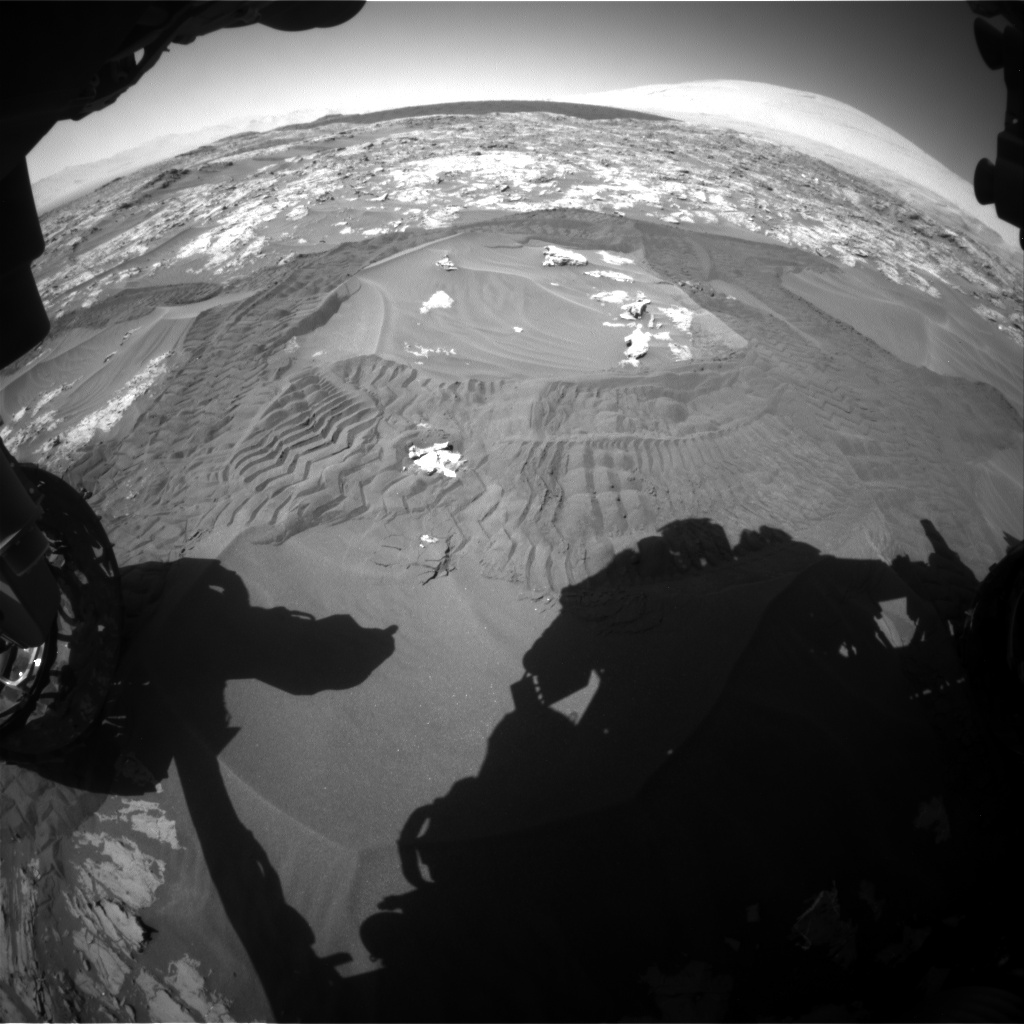Nasa's Mars rover Curiosity acquired this image using its Front Hazard Avoidance Camera (Front Hazcam) on Sol 1183, at drive 1364, site number 51