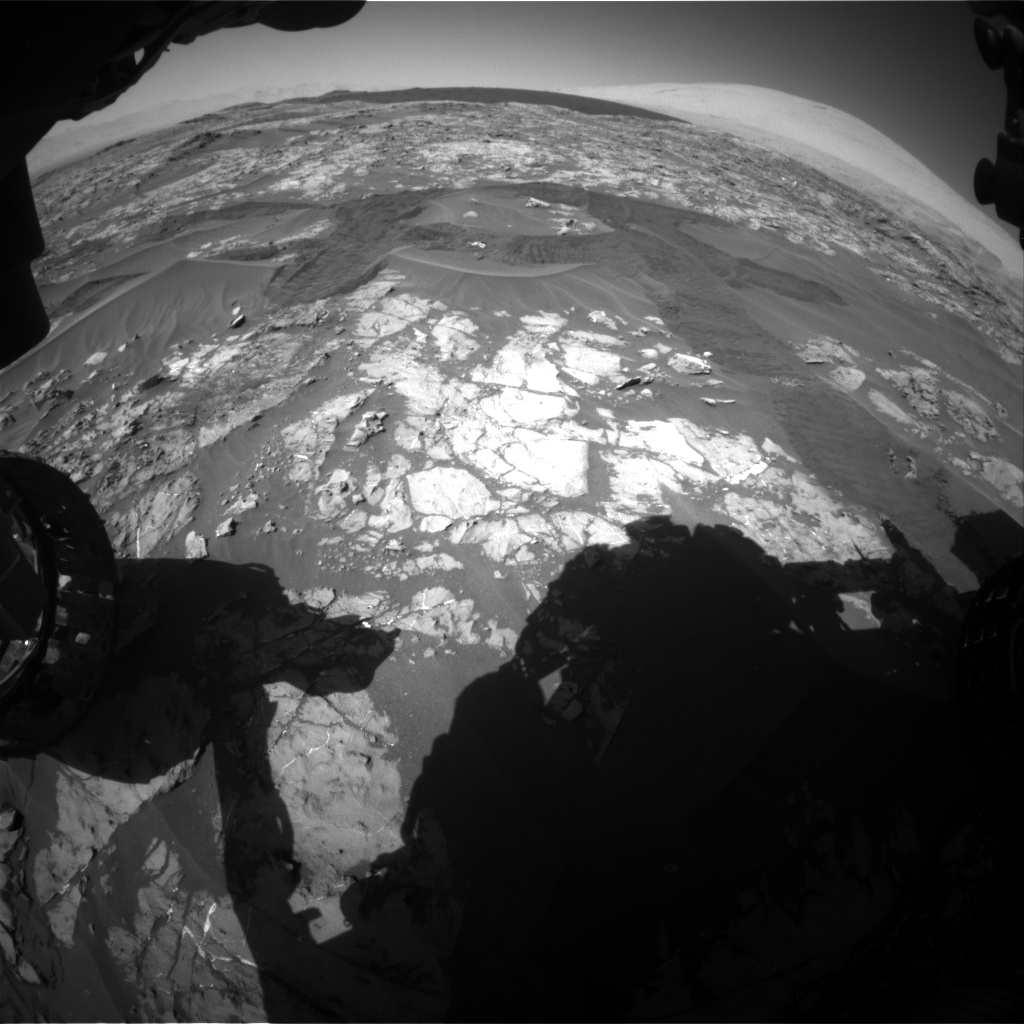 Nasa's Mars rover Curiosity acquired this image using its Front Hazard Avoidance Camera (Front Hazcam) on Sol 1183, at drive 1394, site number 51