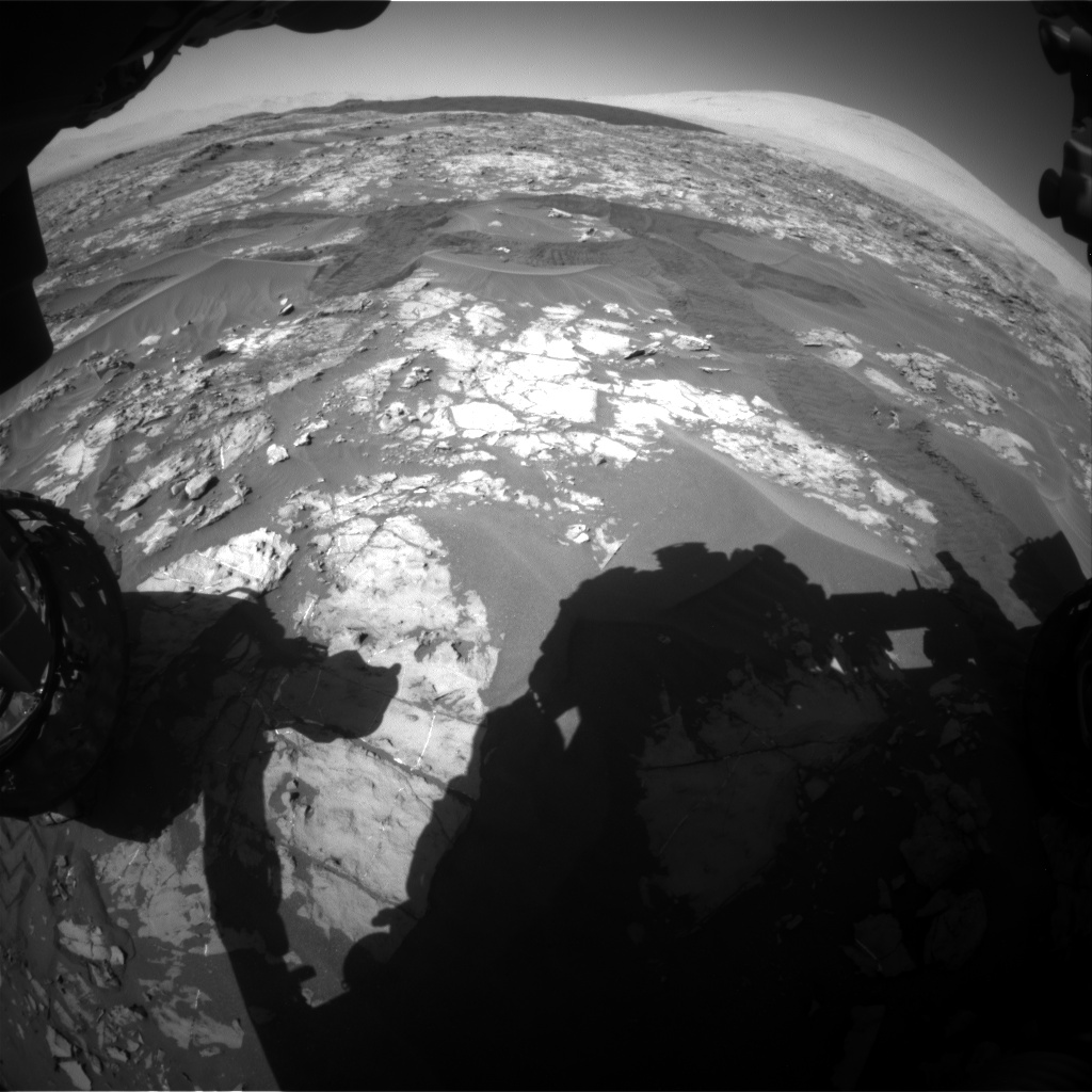 Nasa's Mars rover Curiosity acquired this image using its Front Hazard Avoidance Camera (Front Hazcam) on Sol 1183, at drive 1400, site number 51