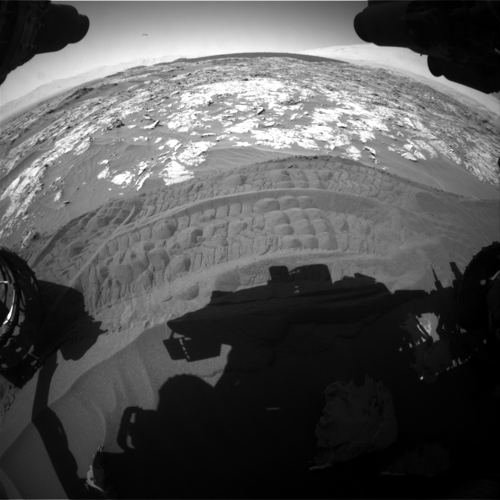 Nasa's Mars rover Curiosity acquired this image using its Front Hazard Avoidance Camera (Front Hazcam) on Sol 1183, at drive 1328, site number 51