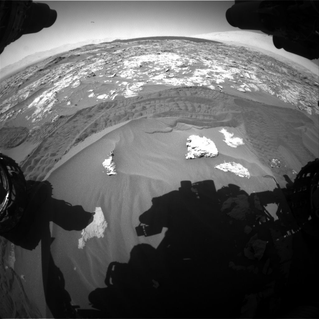 Nasa's Mars rover Curiosity acquired this image using its Front Hazard Avoidance Camera (Front Hazcam) on Sol 1183, at drive 1340, site number 51