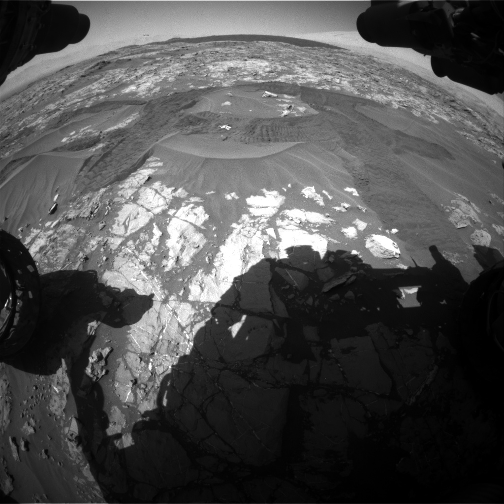 Nasa's Mars rover Curiosity acquired this image using its Front Hazard Avoidance Camera (Front Hazcam) on Sol 1183, at drive 1382, site number 51