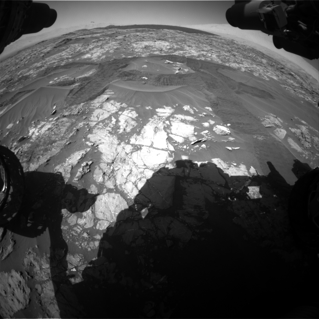 Nasa's Mars rover Curiosity acquired this image using its Front Hazard Avoidance Camera (Front Hazcam) on Sol 1183, at drive 1388, site number 51