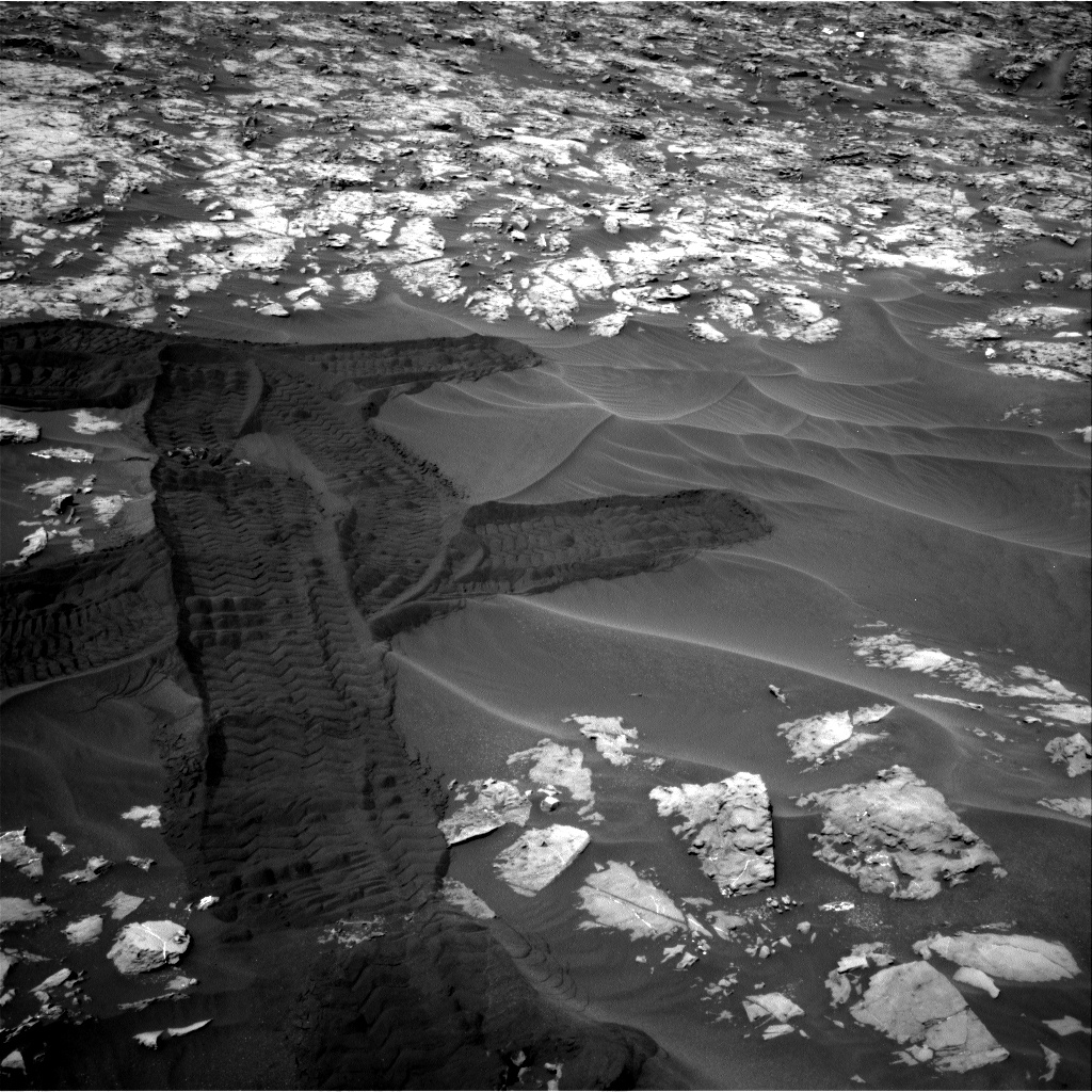 Nasa's Mars rover Curiosity acquired this image using its Right Navigation Camera on Sol 1183, at drive 1406, site number 51