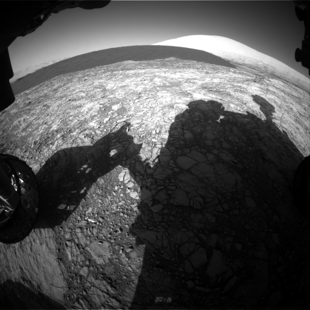 Nasa's Mars rover Curiosity acquired this image using its Front Hazard Avoidance Camera (Front Hazcam) on Sol 1187, at drive 2004, site number 51