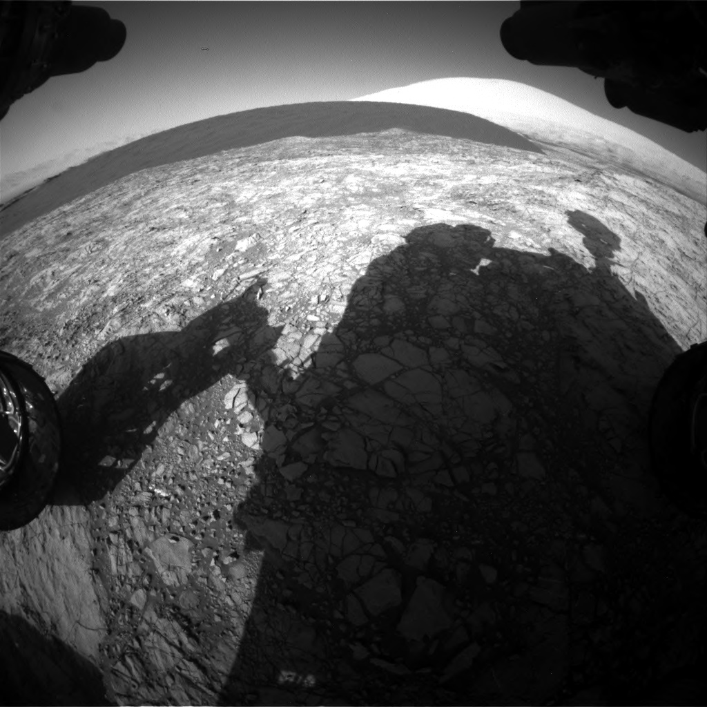 Nasa's Mars rover Curiosity acquired this image using its Front Hazard Avoidance Camera (Front Hazcam) on Sol 1187, at drive 2004, site number 51
