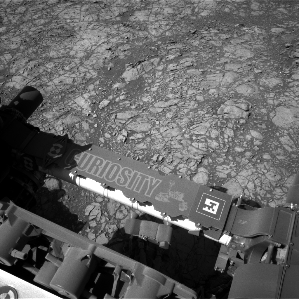 Nasa's Mars rover Curiosity acquired this image using its Left Navigation Camera on Sol 1189, at drive 2004, site number 51