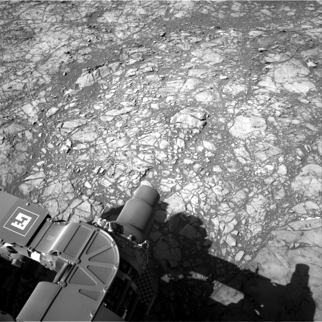 Nasa's Mars rover Curiosity acquired this image using its Right Navigation Camera on Sol 1189, at drive 2004, site number 51