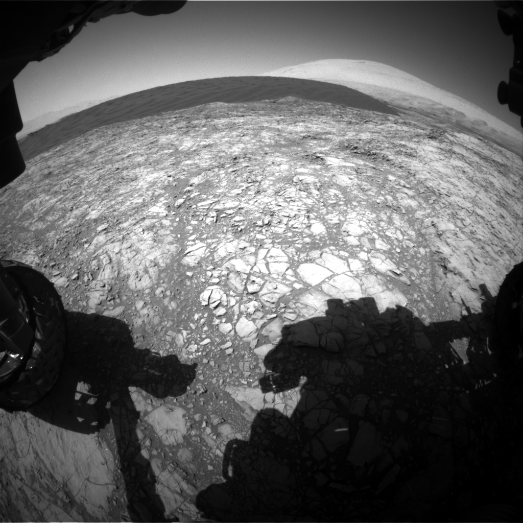 Nasa's Mars rover Curiosity acquired this image using its Front Hazard Avoidance Camera (Front Hazcam) on Sol 1191, at drive 2004, site number 51