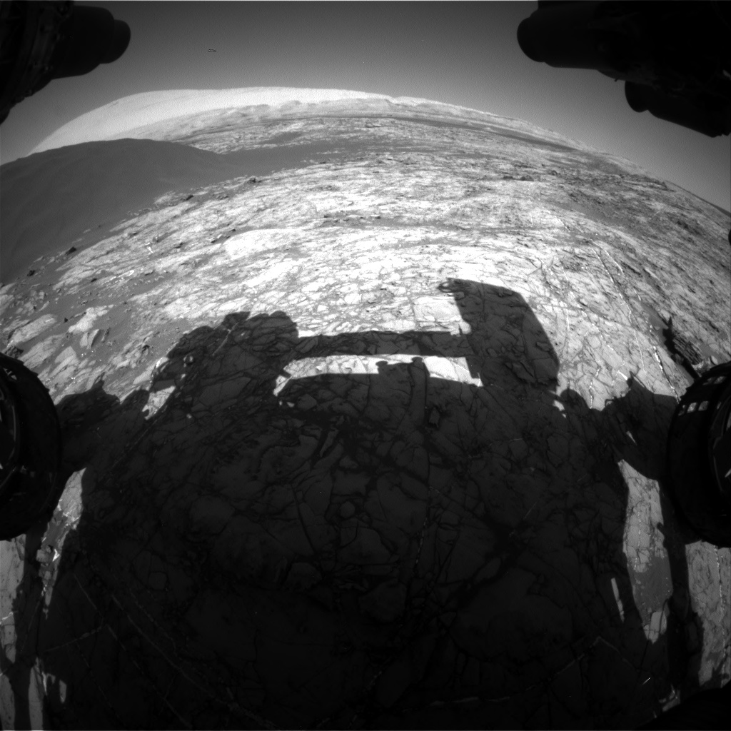 Nasa's Mars rover Curiosity acquired this image using its Front Hazard Avoidance Camera (Front Hazcam) on Sol 1192, at drive 2322, site number 51