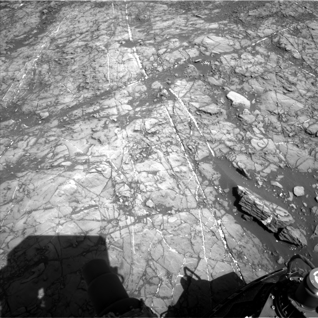 Nasa's Mars rover Curiosity acquired this image using its Left Navigation Camera on Sol 1192, at drive 2322, site number 51