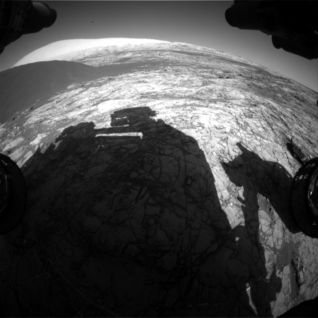 Nasa's Mars rover Curiosity acquired this image using its Front Hazard Avoidance Camera (Front Hazcam) on Sol 1193, at drive 2322, site number 51