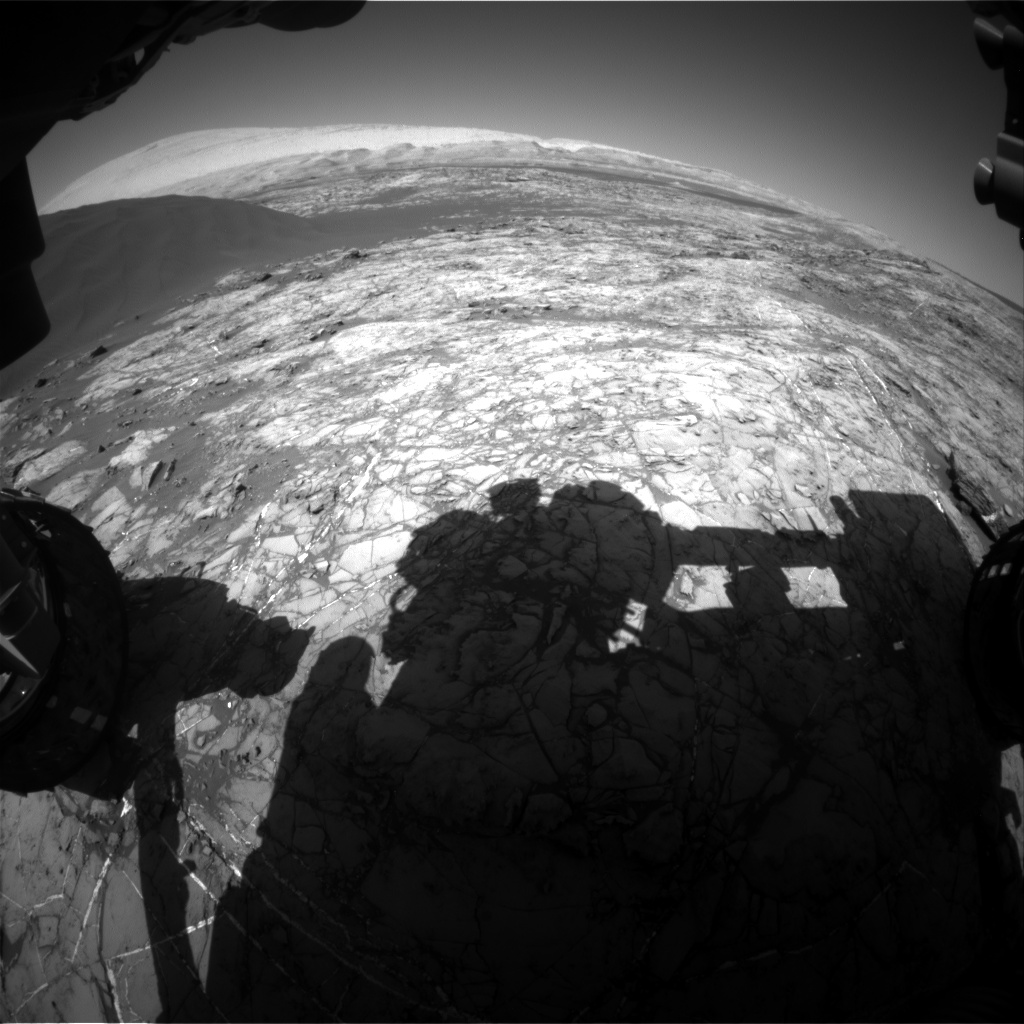 Nasa's Mars rover Curiosity acquired this image using its Front Hazard Avoidance Camera (Front Hazcam) on Sol 1194, at drive 2322, site number 51