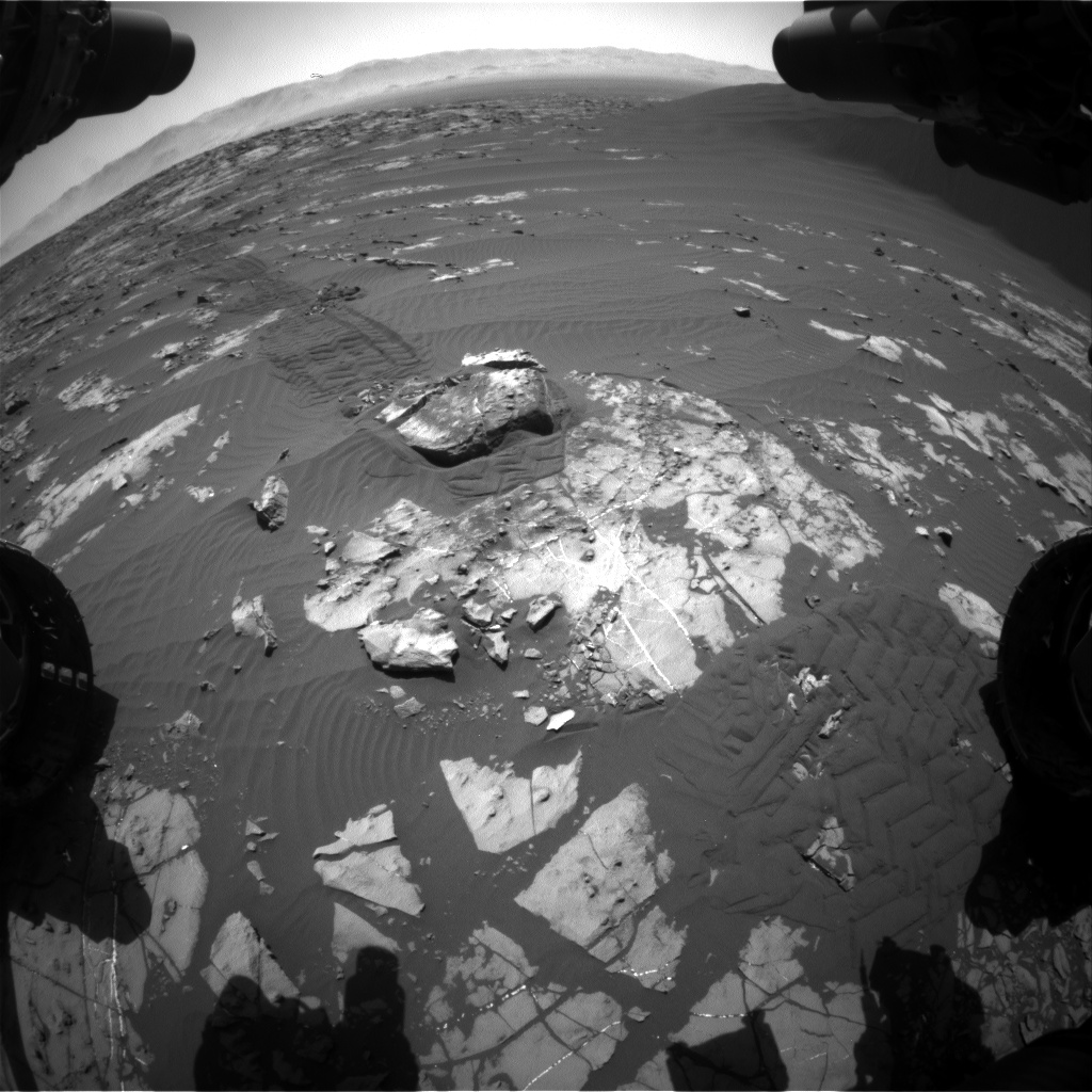 Nasa's Mars rover Curiosity acquired this image using its Front Hazard Avoidance Camera (Front Hazcam) on Sol 1196, at drive 2704, site number 51