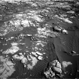 Nasa's Mars rover Curiosity acquired this image using its Right Navigation Camera on Sol 1196, at drive 2752, site number 51
