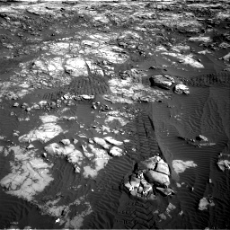 Nasa's Mars rover Curiosity acquired this image using its Right Navigation Camera on Sol 1196, at drive 2758, site number 51