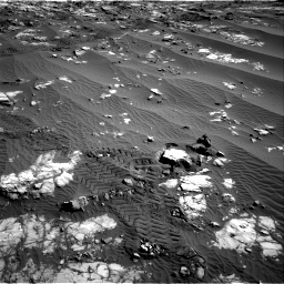 Nasa's Mars rover Curiosity acquired this image using its Right Navigation Camera on Sol 1196, at drive 2794, site number 51
