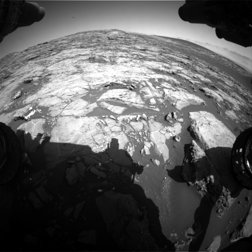 Nasa's Mars rover Curiosity acquired this image using its Front Hazard Avoidance Camera (Front Hazcam) on Sol 1198, at drive 0, site number 52