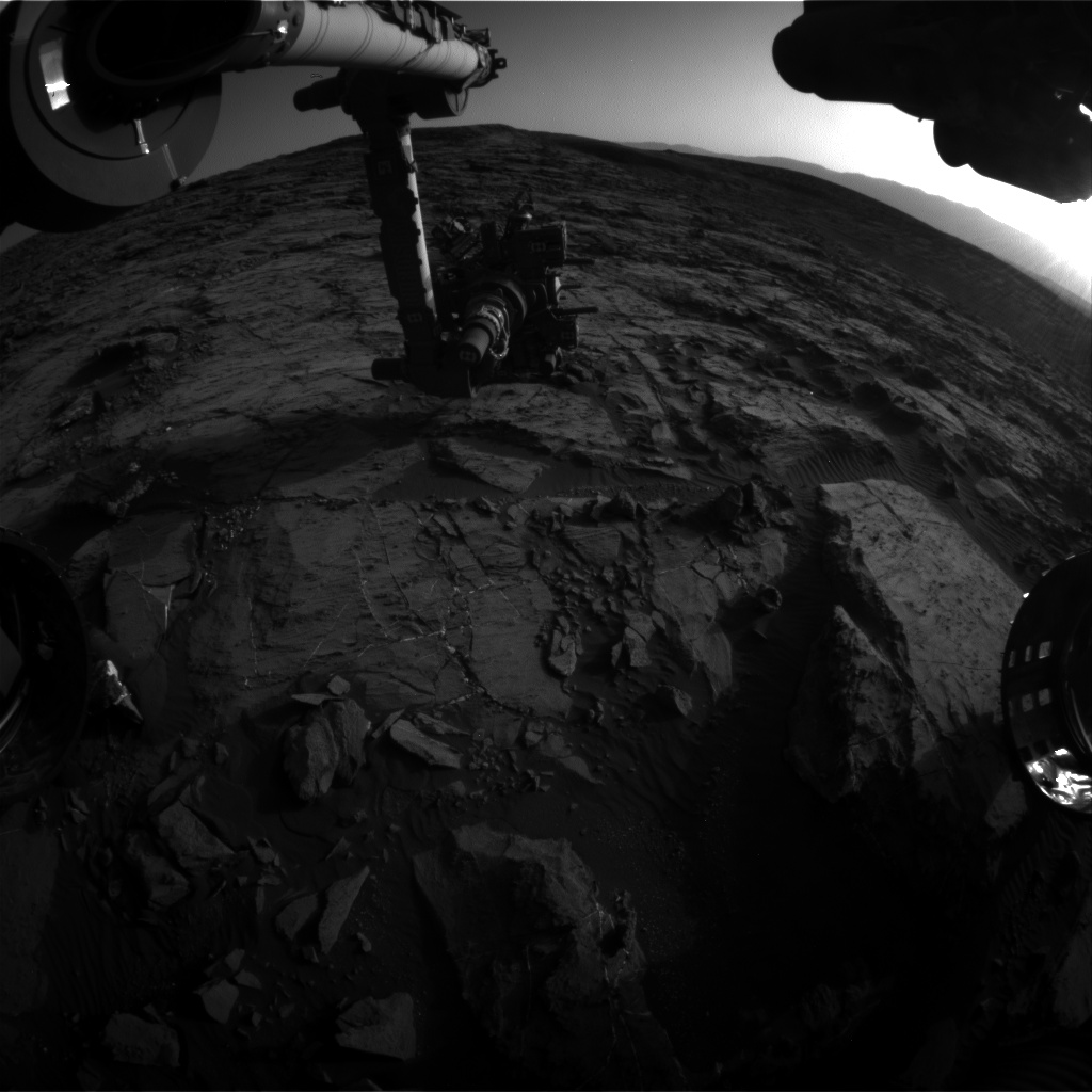 Nasa's Mars rover Curiosity acquired this image using its Front Hazard Avoidance Camera (Front Hazcam) on Sol 1200, at drive 0, site number 52