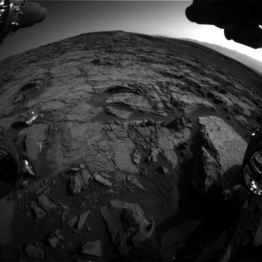 Nasa's Mars rover Curiosity acquired this image using its Front Hazard Avoidance Camera (Front Hazcam) on Sol 1204, at drive 4, site number 52