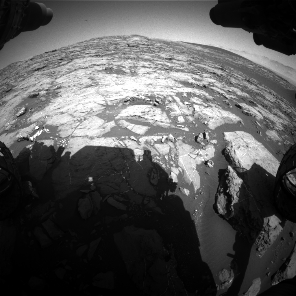 Nasa's Mars rover Curiosity acquired this image using its Front Hazard Avoidance Camera (Front Hazcam) on Sol 1207, at drive 4, site number 52