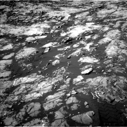Nasa's Mars rover Curiosity acquired this image using its Left Navigation Camera on Sol 1215, at drive 196, site number 52