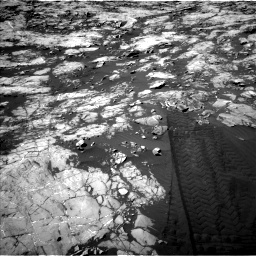 Nasa's Mars rover Curiosity acquired this image using its Left Navigation Camera on Sol 1215, at drive 208, site number 52