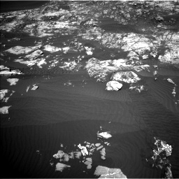 Nasa's Mars rover Curiosity acquired this image using its Left Navigation Camera on Sol 1215, at drive 310, site number 52