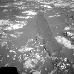 Nasa's Mars rover Curiosity acquired this image using its Left Navigation Camera on Sol 1215, at drive 466, site number 52