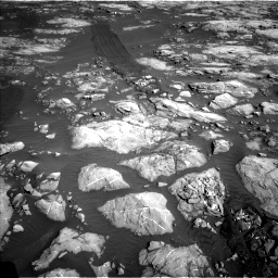 Nasa's Mars rover Curiosity acquired this image using its Left Navigation Camera on Sol 1215, at drive 496, site number 52