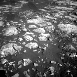 Nasa's Mars rover Curiosity acquired this image using its Left Navigation Camera on Sol 1215, at drive 508, site number 52