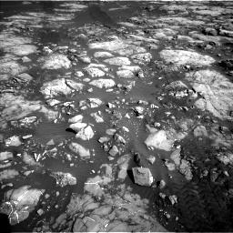 Nasa's Mars rover Curiosity acquired this image using its Left Navigation Camera on Sol 1215, at drive 520, site number 52