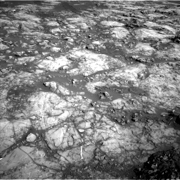 Nasa's Mars rover Curiosity acquired this image using its Left Navigation Camera on Sol 1215, at drive 550, site number 52