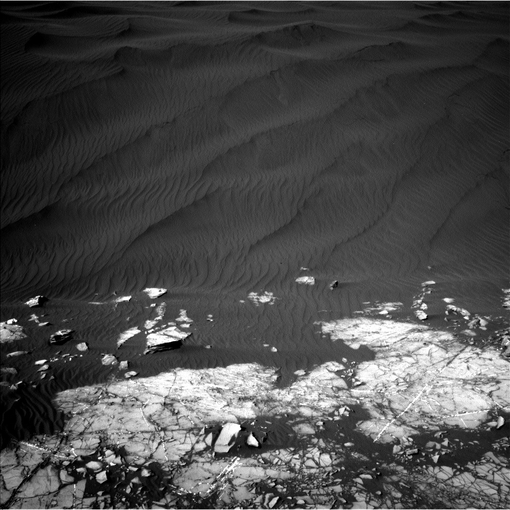 Nasa's Mars rover Curiosity acquired this image using its Left Navigation Camera on Sol 1215, at drive 614, site number 52