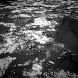 Nasa's Mars rover Curiosity acquired this image using its Right Navigation Camera on Sol 1215, at drive 238, site number 52