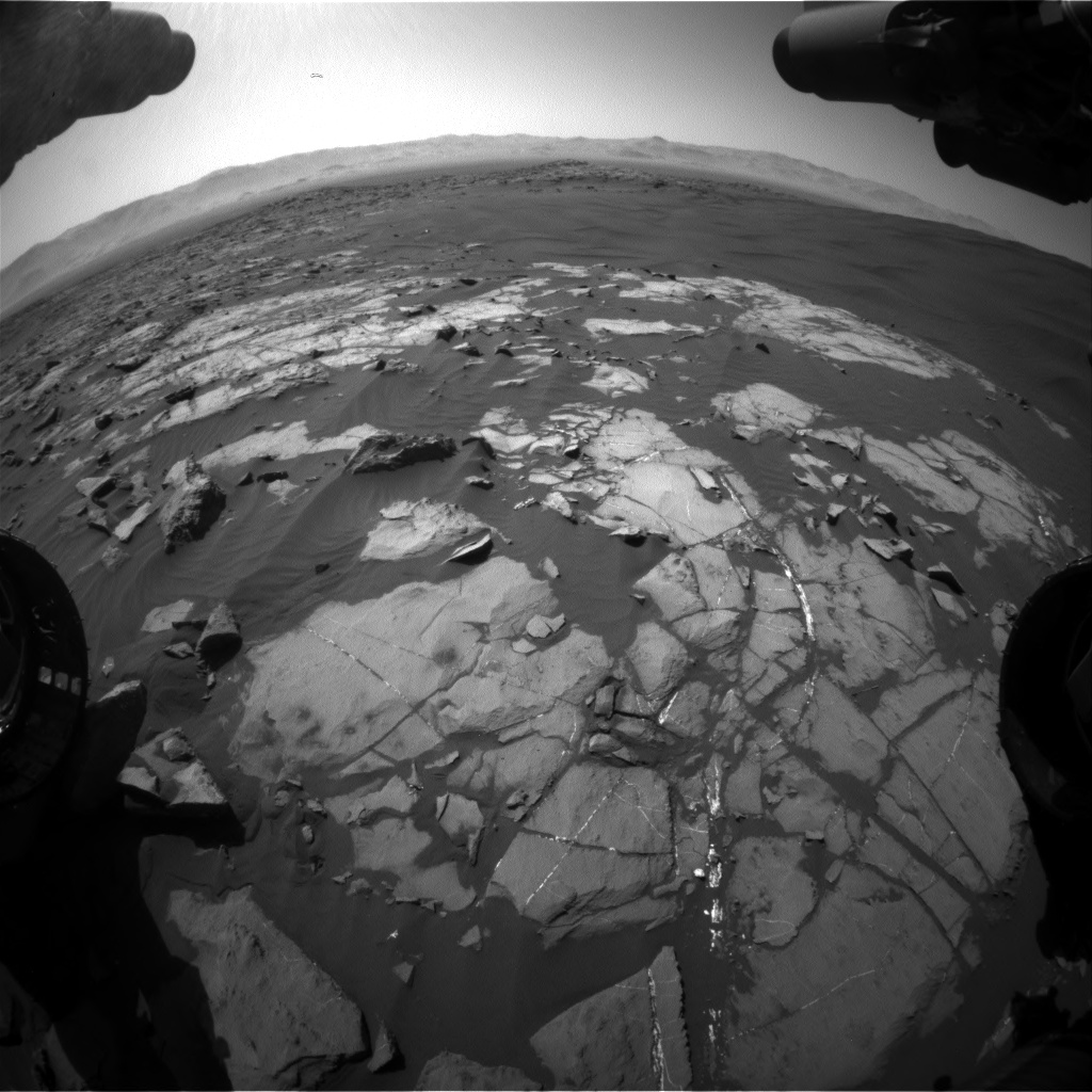 Nasa's Mars rover Curiosity acquired this image using its Front Hazard Avoidance Camera (Front Hazcam) on Sol 1216, at drive 936, site number 52
