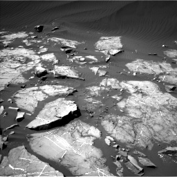 Nasa's Mars rover Curiosity acquired this image using its Left Navigation Camera on Sol 1216, at drive 638, site number 52