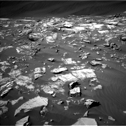 Nasa's Mars rover Curiosity acquired this image using its Left Navigation Camera on Sol 1216, at drive 734, site number 52
